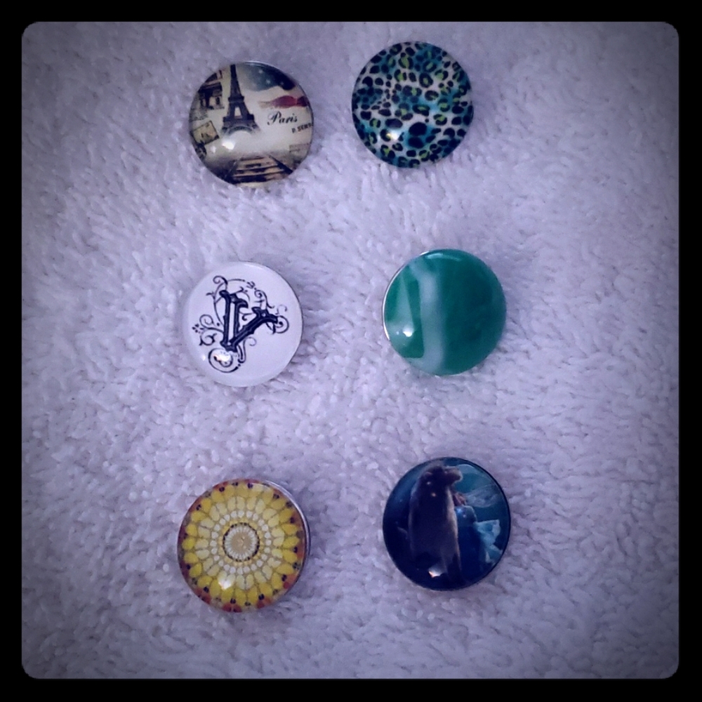 NEW! SNAP JEWELRY CHARMS 6pc Lot. 🥳SPECIAL SALE🥳